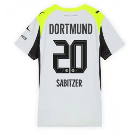 Dámské fotbalový oblečení Borussia Dortmund Marcel Sabitzer #20 Venkovní košile 2025-26 Krátkým Rukávem